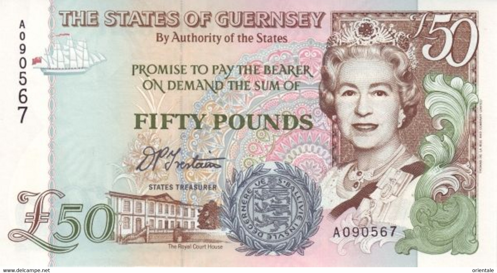 GUERNSEY P. 59 50 P 1996 UNC - Guernsey