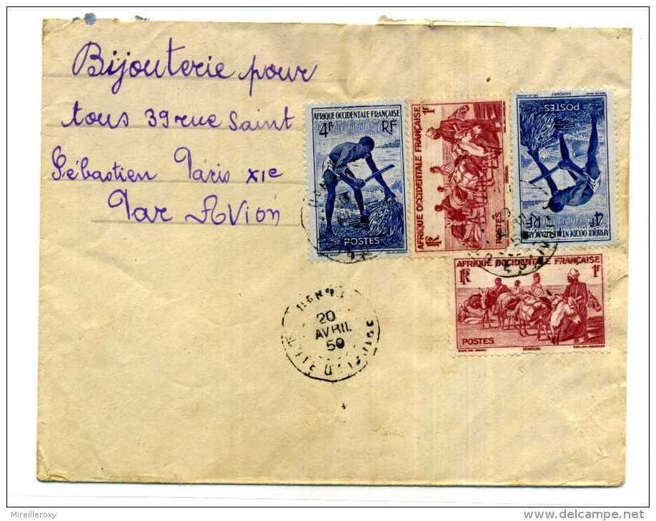 AFRIQUE OCCIDENTALE / AOF / LETTRE POUR PARIS - Lettres & Documents