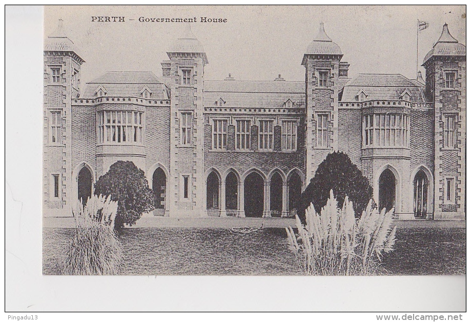 Perth Governement House Carte Compagnie Des Messageries Maritimes Excellent état - Perth