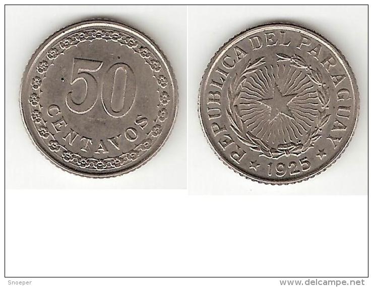 *paraguay 50 Centimos 1925  Km 12  Xf+  !!! - Paraguay