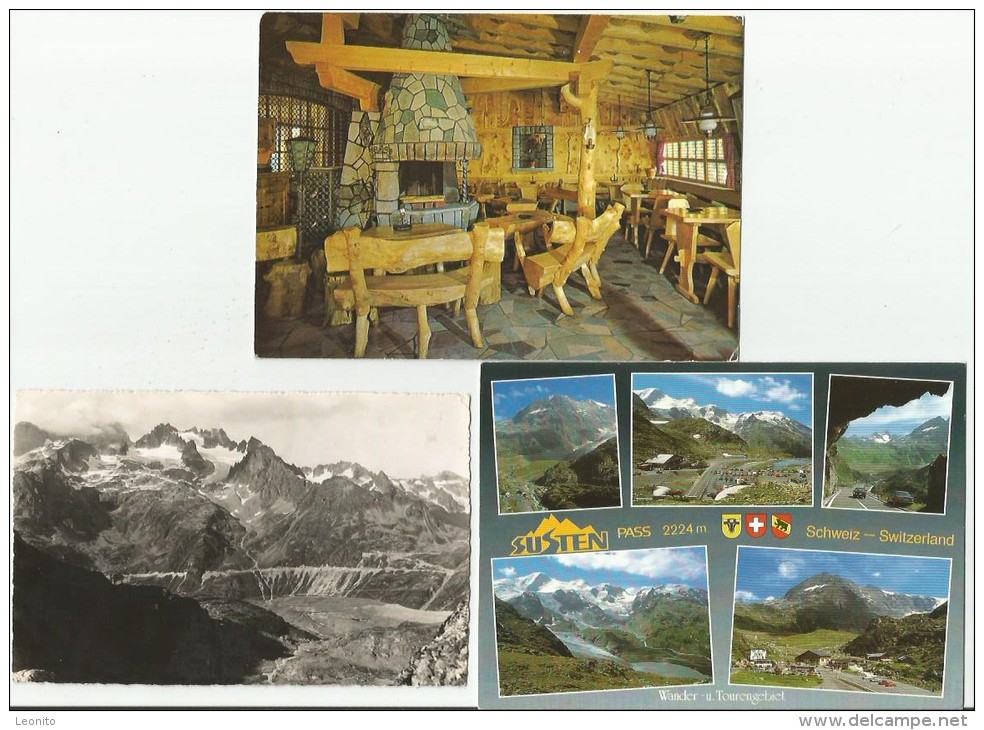 SUSTEN Sustenpass Innertkirchen - Wassen Restaurant Susten-Kulm Bergstube 3 Karten - Innertkirchen