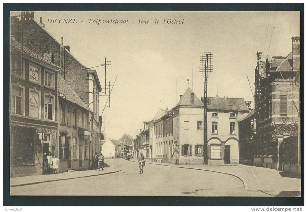 Deinze. Tolpoortstraat. Rue De L´Octroi. Magasin Bazar.  Jolie Carte Animée. - Deinze