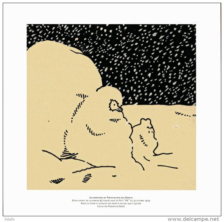 Carte De Voeux 2002 De La Fondation Hergé Signée "Fanny Rodwell Et Nick Rodwell" - Hergé