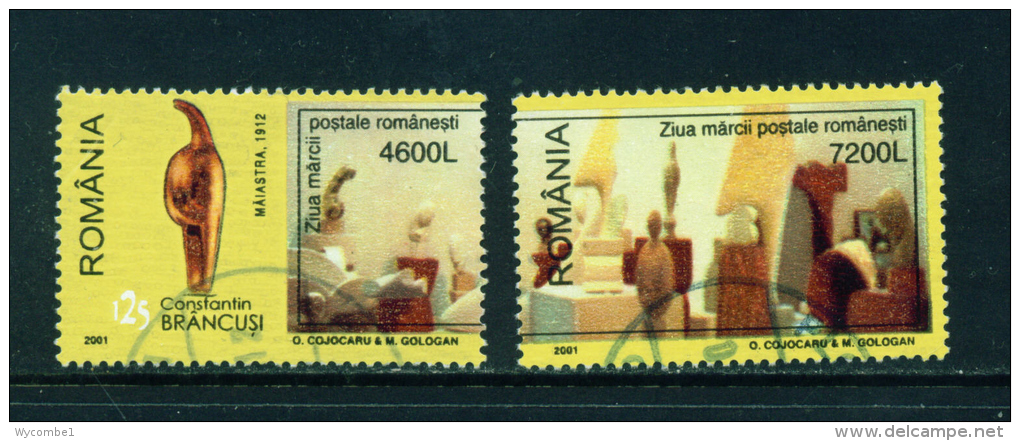 ROMANIA - 2001 Brancusi Used As Scan - Used Stamps