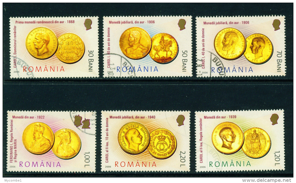 ROMANIA - 2006 Gold Coins Used As Scan - Used Stamps
