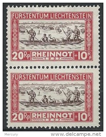 LIECHTENSTEIN - 20 R. Rheinnot Neuf En Paire - Neufs