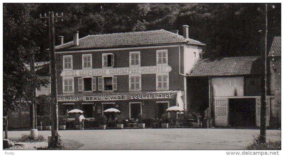 CPSM - RETOURNAC - HOTEL BEAU-RIVAGE - CHAMBEFORT - MONTMORY - SOURCE PAROT - N/b - Déb 50 ! - - Retournac