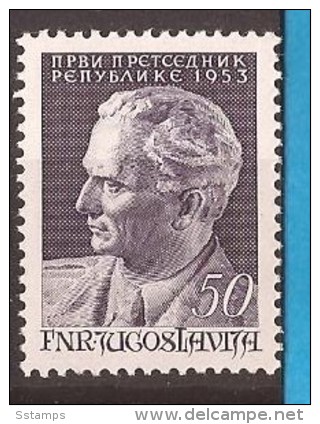 1953  X  728   JUGOSLAVIJA  TITO  ARTE   MNH - Neufs