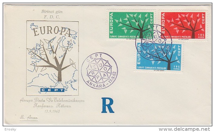 PGL BQ109 - TURQUIE Yv N°1627/29 FDC  EUROPA CEPT - FDC