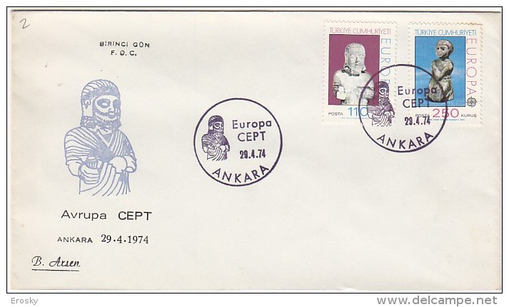 PGL BQ110 - TURQUIE Yv N°2089/90 FDC  EUROPA CEPT - FDC