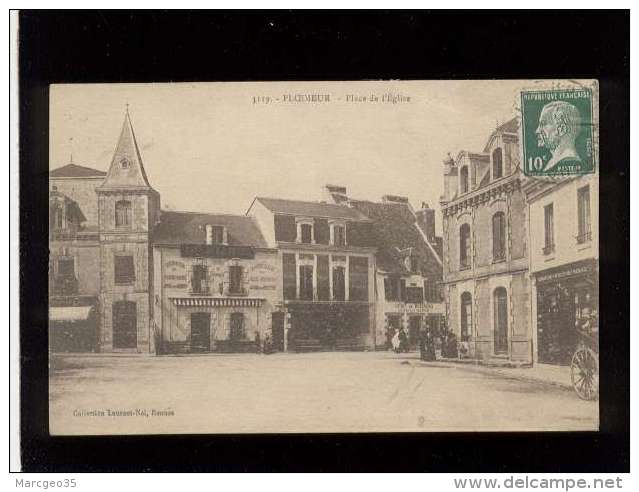 56 Ploemeur Place De L´église  édit. Laurent Nel N° 3119 Quincaillerie , Café De La Place Gateaux De Ploemeur - Ploemeur