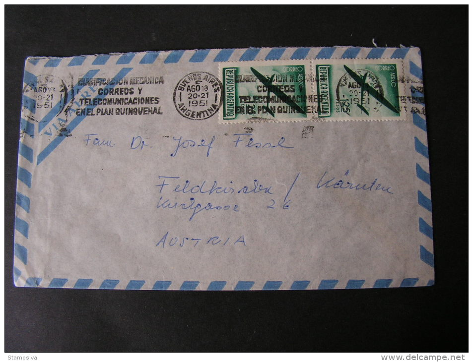 == Argentina , 1951 ´MeF - Briefe U. Dokumente