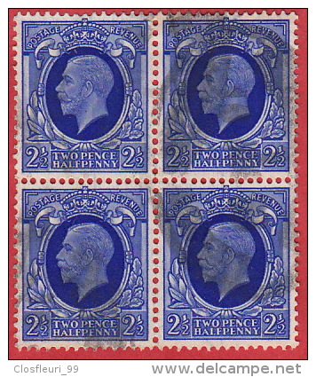 Bloc De Quatre (4) Du 3 D Avec Magnifique Perfins (Perfored) 4 X + Autre Bloc De Quatre - Used Stamps