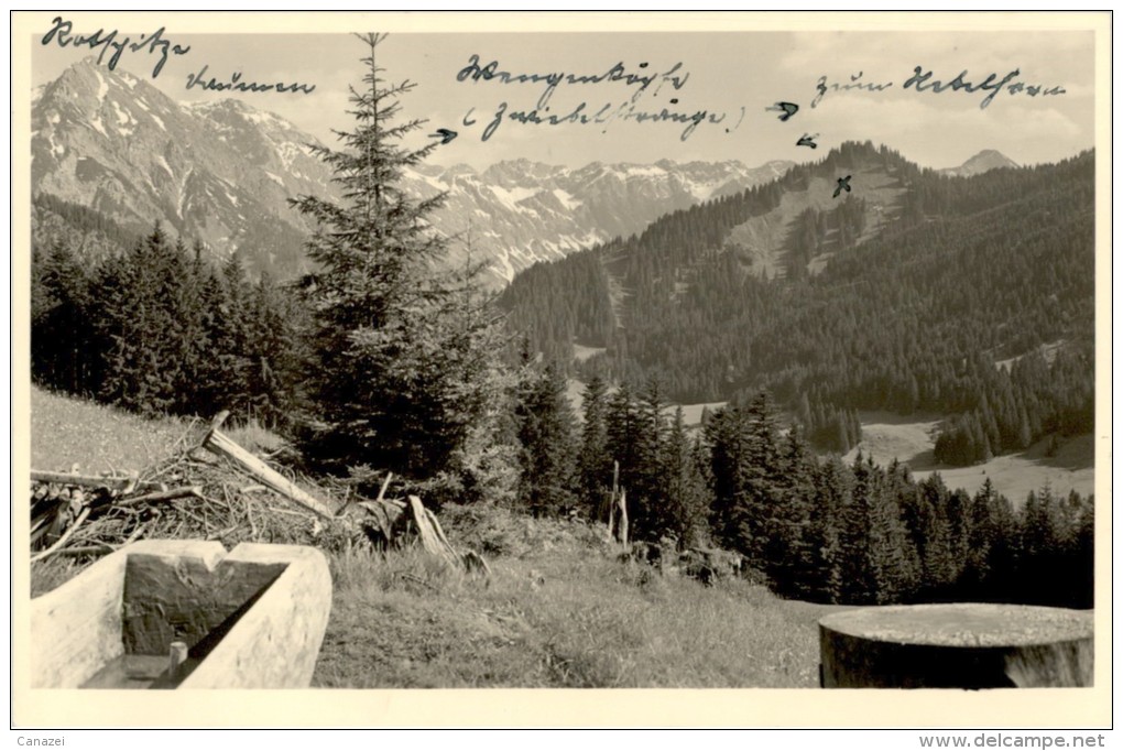 AK Foto Allgäu/Sonthofen, U.a. Rotspitze, Beschr 1948 - Sonthofen