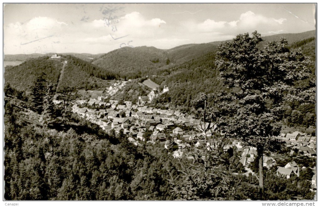 AK Bad Lauterberg, Blick Vom Scholben, Gel 1965 - Bad Lauterberg