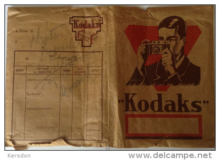 KODAKS - Pochette De Conservation Photographique - RARE - Supplies And Equipment