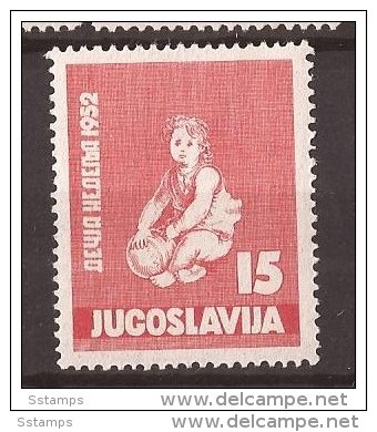 1952 X  696   JUGOSLAVIJA  WEEK FOR CHILDREN  MNH - Neufs