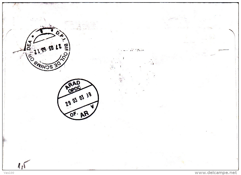 HUNGARIAN DESIGN CHAIR, STAMP ON COVER, 2003, HUNGARY - Brieven En Documenten