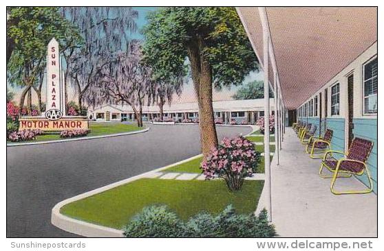 Florida Silver Springs Sun Plaza Motor Manor 1955 - Silver Springs