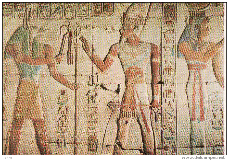 Egypte, Abydos,Temple Of Sethi 1-ancienne Ville Sainte D'Égypte Vouée Au Culte Du Dieu Osiris,et Située à 50 Km Au Ouest - Qina