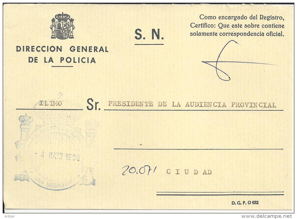 ESPAÑA CC CON FRANQUICIA DIRECCION GENERAL DE LA POLICIA 1989 - Politie En Rijkswacht