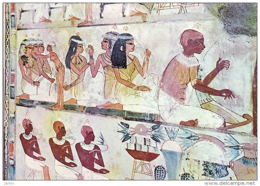 Egypte, Louxor-Tombes Des Nobles, Peintures Murales Dans La Tombe De Nakht, Circule Non - Luxor