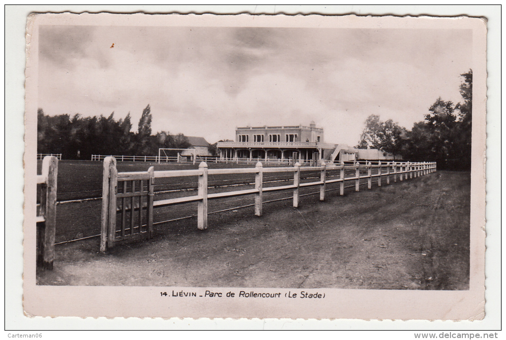 62 - Liévin - Parc De Rollencourt - Le Stade - Editeur: Fauchois N° 14 - Lievin