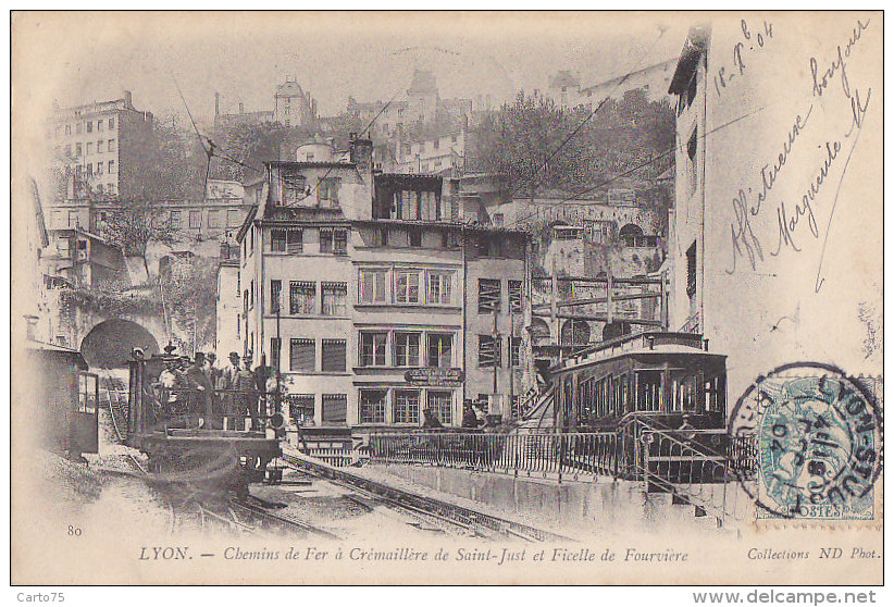 Chemins De Fer - Train Crémaillère Lyon - Funiculaires