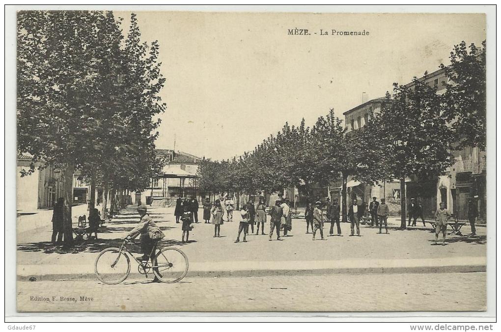 MEZE (HERAULT - 34) - LA PROMENADE - VELO - Mèze