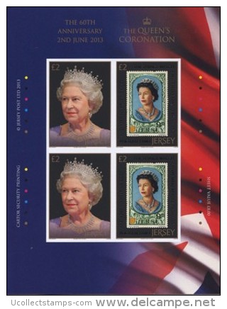 Jersey  2013 QUEEN ELISABETH CORONATION  VEL/SHEETLET Postfris/mnh/neuf - Nuovi