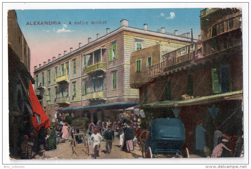 Alexandria, A Native Market, éd. The Cairo Post-card, Série 650, Plis D'angles, Alexandrie, Marché - Alexandrië