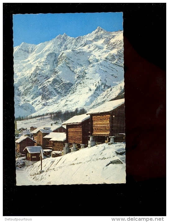 SAAS FEE  Valais : Täschhorn Dom Lenzspitze - Täsch