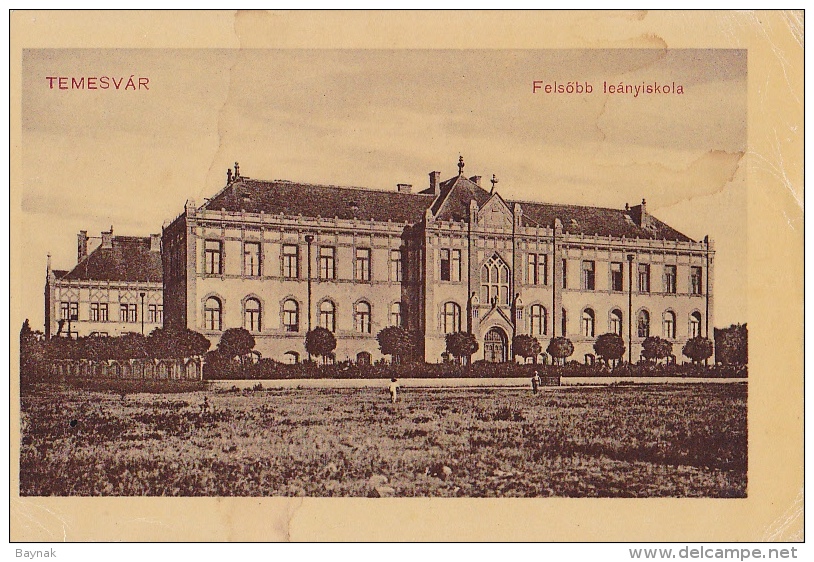 RO24  --   TEMESVAR  --  FELSOBB LEANYISKOLA  --  SCHULE, SCHOOL  --  1910 - Roumanie