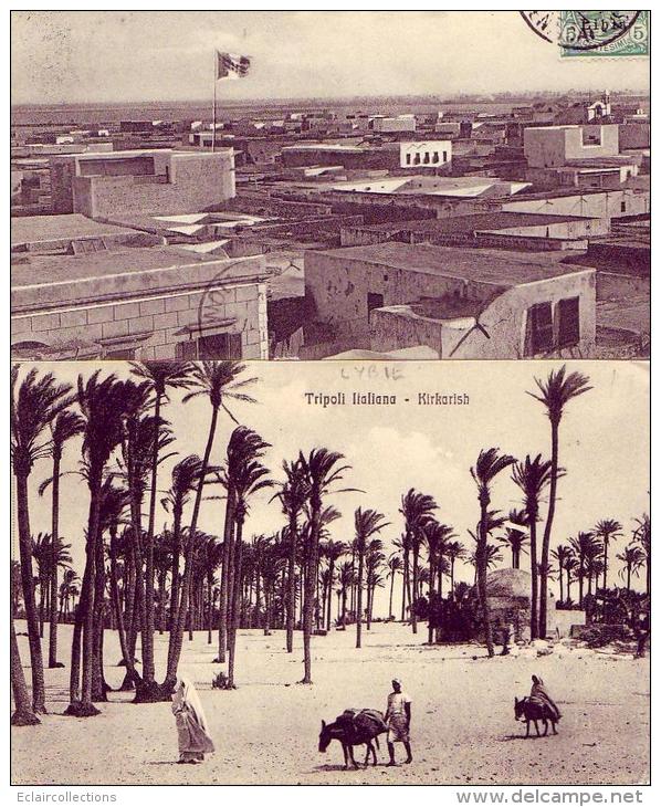 Libye     Tripoli   Et Bengasi  (2 Cartes) - Libië
