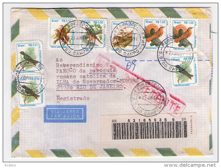 Old Letter - Brasil, Brazil - Airmail