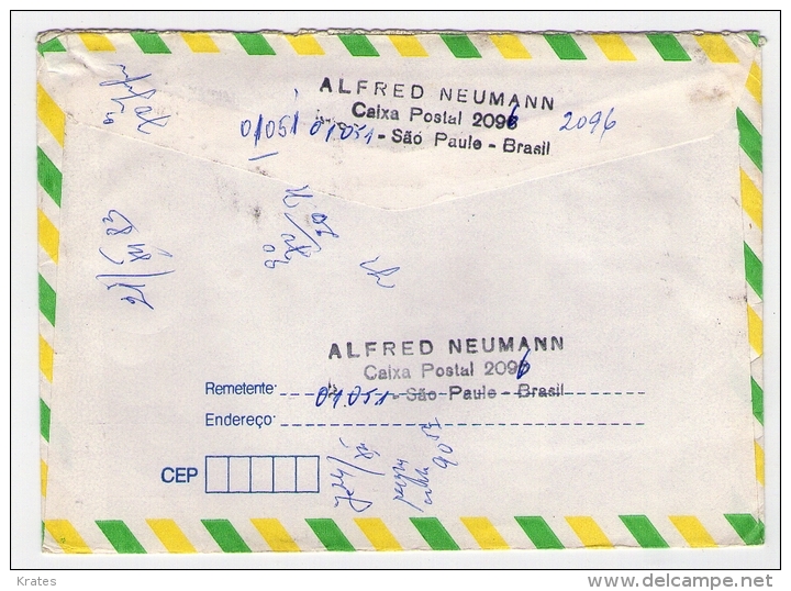 Old Letter - Brasil, Brazil - Aéreo
