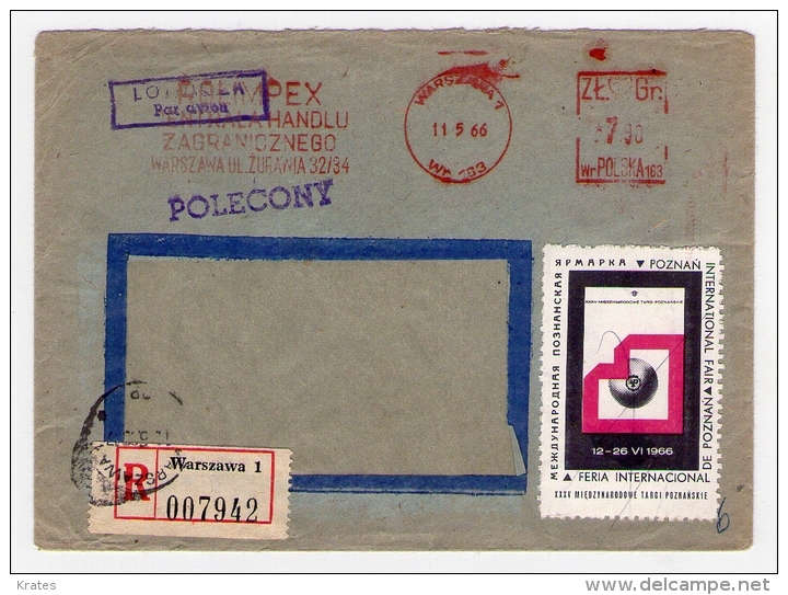 Old Letter - Poland, Polska - Aviones