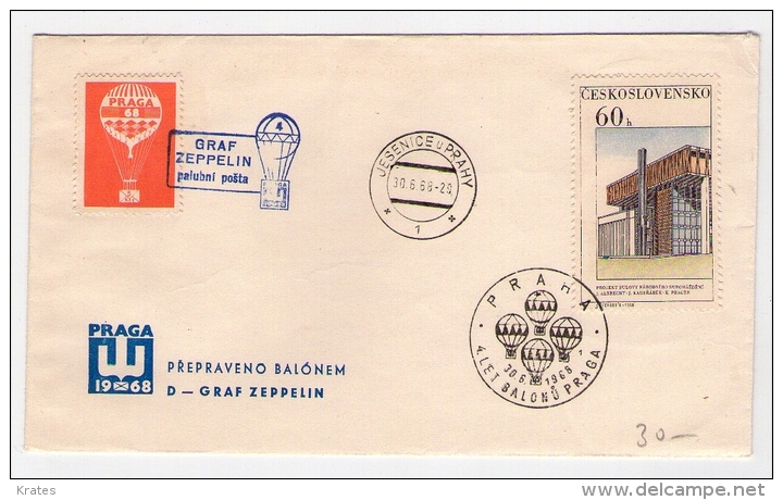 Old Letter - Czechoslovakia, Graf Zeppelin, Ballonpost - Corréo Aéreo