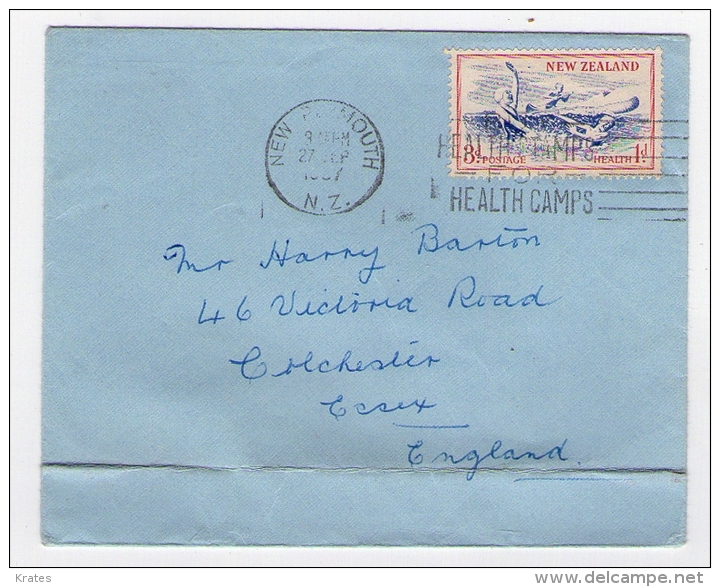 Old Letter - New Zealand - Poste Aérienne