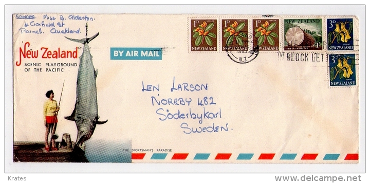 Old Letter - New Zealand - Airmail