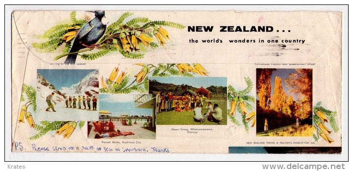 Old Letter - New Zealand - Posta Aerea