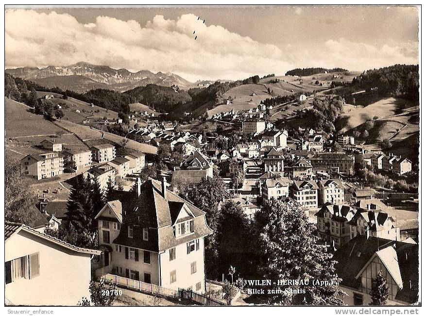 CP Wilen Hérisau  Blick Zum Santis Appenzell Rhodes Extérieures Suisse - Herisau