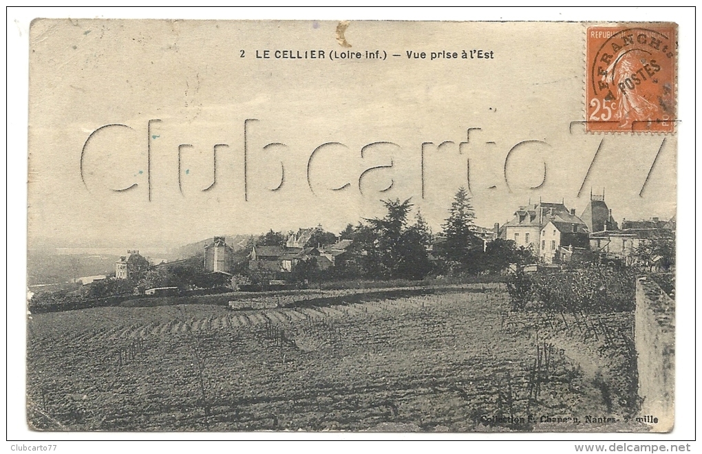 Le Cellier (44):Vue Générale Du Côté Est En 1925. - Le Cellier