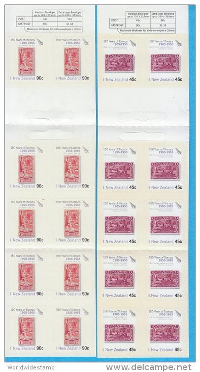 New Zealand Stamp Booklet: 2005 150 Years Of Stamps Set Of 2 Booklets NZ137004 - Carnets