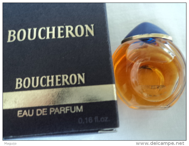 BOUCHERON: " BOUCHERON" MINI EDP 5 ML  VOIR & LIRE !!! - Miniaturas Mujer (en Caja)