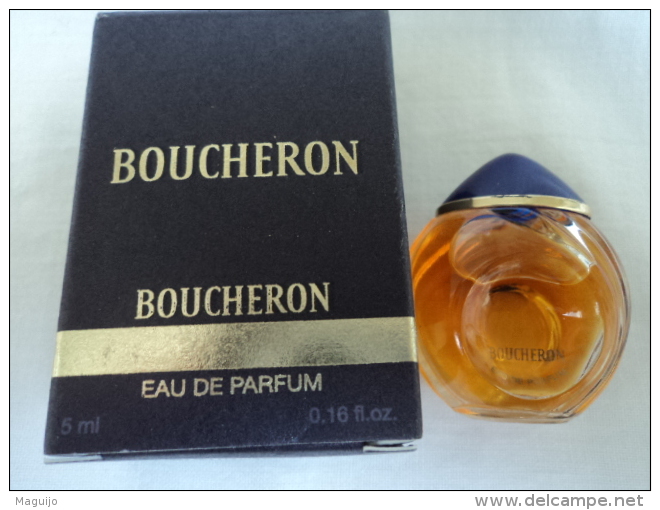BOUCHERON: " BOUCHERON" MINI EDP 5 ML  VOIR & LIRE !!! - Miniaturen Damendüfte (mit Verpackung)