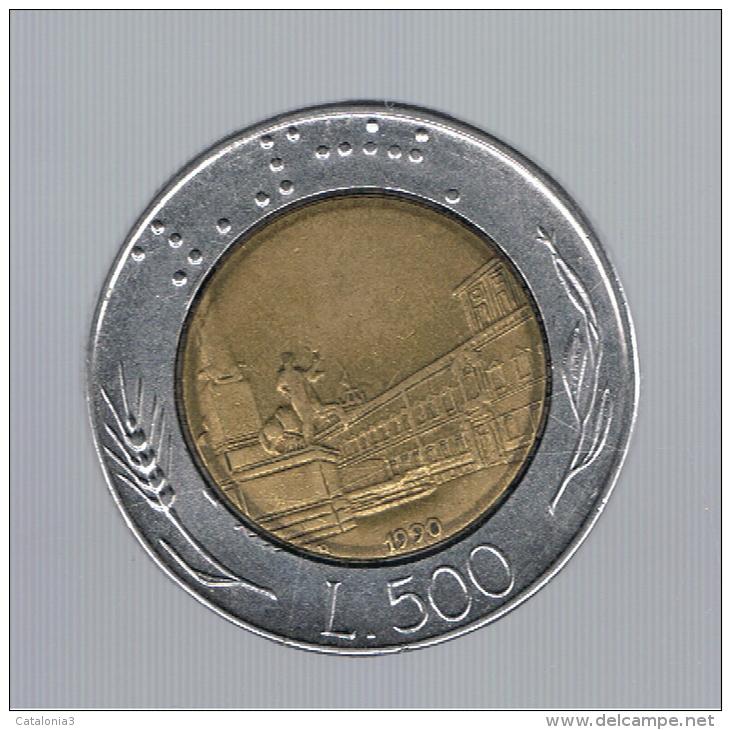 ITALIA - ITALY = 500 Liras 1990 - 500 Lire