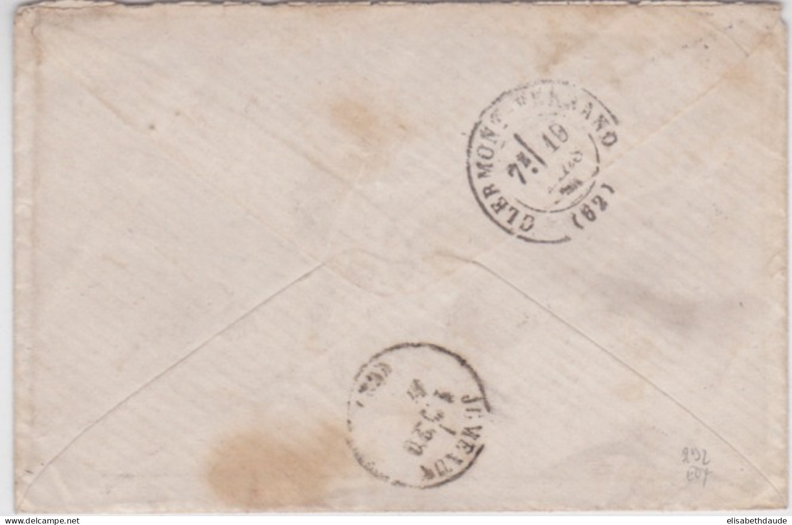 1871 ? - ENVELOPPE En FRANCHISE De MARSEILLE Pour ROCHE BREZIN Par JUMEAUX (ARMEE D'ACTIVE) - Army Postmarks (before 1900)