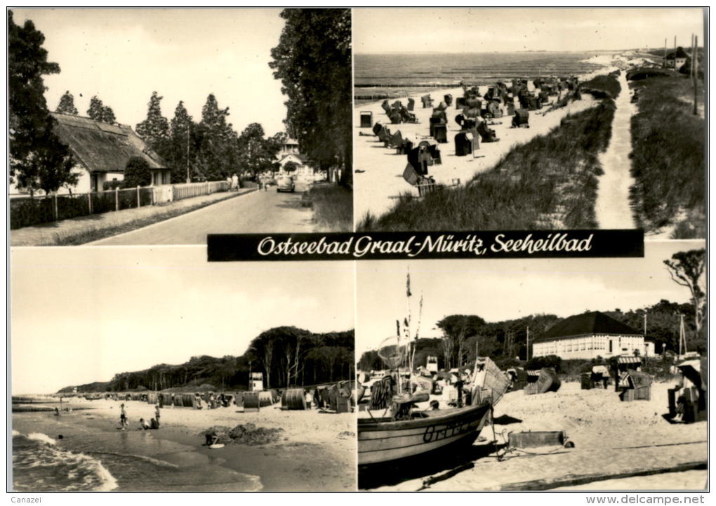 AK Graal-Müritz, Strand, Gel,  1970 - Graal-Müritz