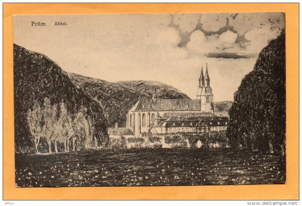 Prum Abtei 1910 Postcard - Pruem